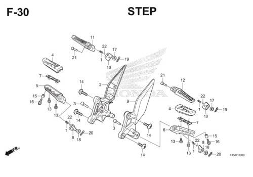 F-30 Step CB150R StreetFire K15