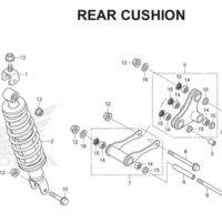 F-33 Rear Cushion CB150R StreetFire K15