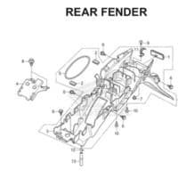 F-34 Rear Fender CB150R StreetFire K15