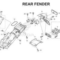 F34 – Rear Fender – Katalog Honda CBR 150R K45A