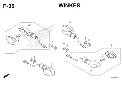 F35 – Winker – Katalog Honda New CB150R StreetFire K15