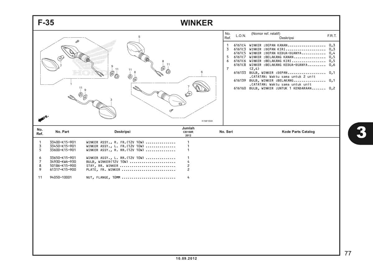 F-35 Winker Katalog CB150R StreetFire K15