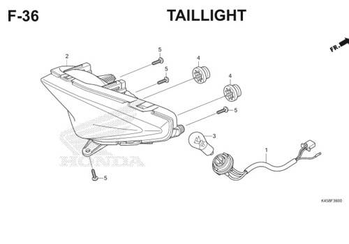 F-36 Taillight CBR 150R K45A