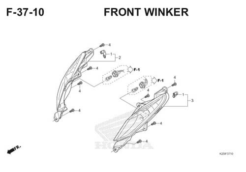 F 37 10 Front Winker BeAT eSP K25