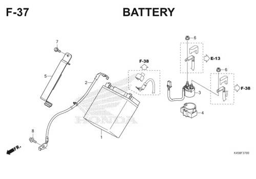 F-37 Battery CBR 150R K45A