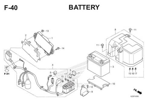 F 40 Battery BeAT eSP K25