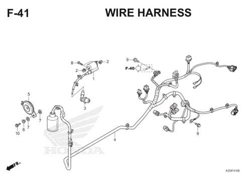 F 41 Wire Harness BeAT eSP K25