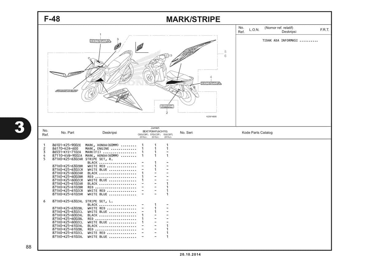 F 48 Mark Stripe Katalog BeAT eSP K25