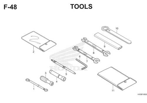 F-48 Tools CBR 150R K45A