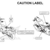F-49 Caution Label CBR 150R K45A
