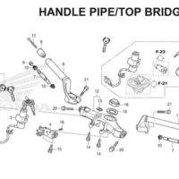 F-7 Handle Pipe/Top Bridge CBR 150R K45A