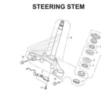 F-9 Steering Stem CBR 150R K45A