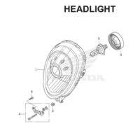 F-1 Headlight Scoopy eSP K16