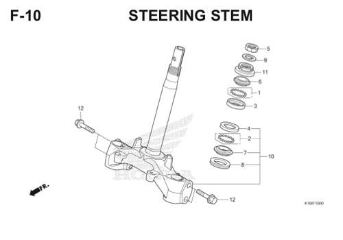 F-10 Steering Stem Scoopy eSP K16