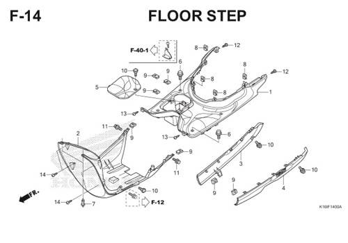 F-14 Floor Step Scoopy eSP K16