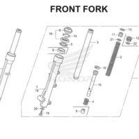 F17 – Front Fork – Katalog Honda Scoopy eSP K16