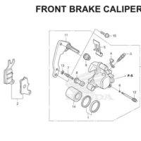 F18 – Front Brake Caliper – Katalog Honda Scoopy eSP K16