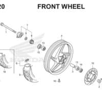 F-20-20 Front Wheel Scoopy eSP K16