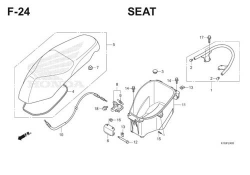 F-24 Seat Scoopy eSP K16