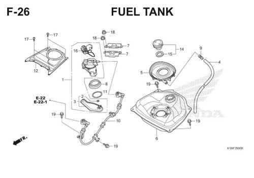 F-26 Fuel Tank Scoopy eSP K16