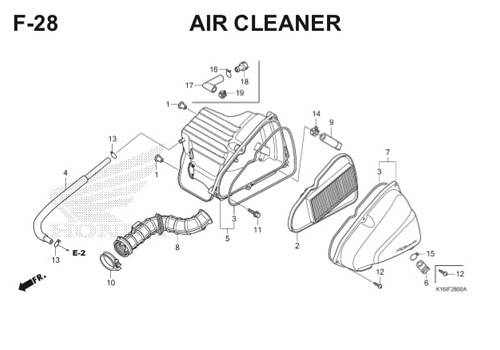 F-28 Air Cleaner Scoopy eSP K16