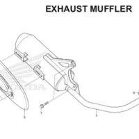 F-30 Exhaust Muffler Scoopy eSP K16