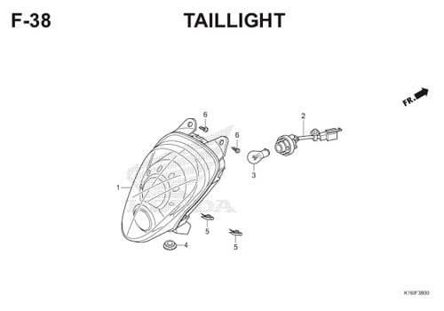 F-38 Taillight Scoopy eSP K16