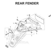 F39 – Rear Fender – Katalog Honda Scoopy eSP K16