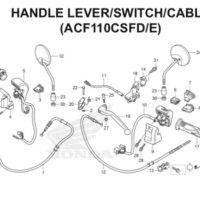 F-4 Handle Lever/Switch/Cable (ACF110CSFD/E) Scoopy eSP K16