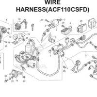 F41 – Wire Harness (ACF110CSFD) – Katalog Honda Scoopy eSP K16