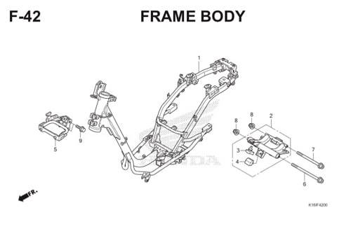 F-42 Frame Body Scoopy eSP K16