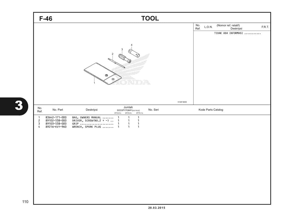 F-46 Tool Katalog Scoopy eSP K16