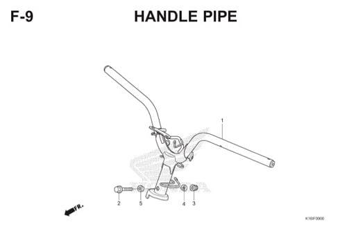 F9 – Handle Pipe – Katalog Honda Scoopy eSP K16