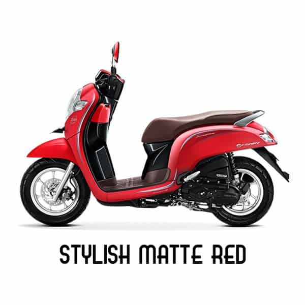 scoopy esp k93 stylish matte red