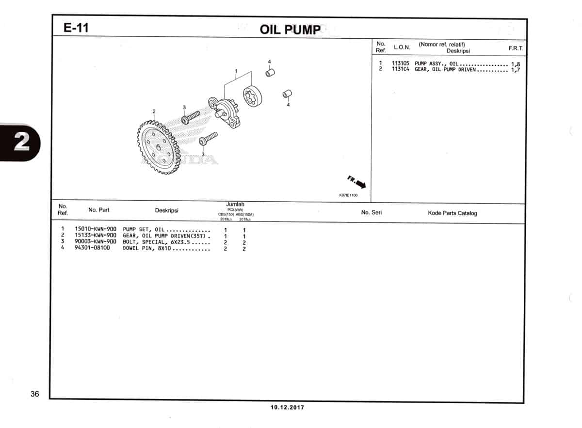 E-11-Oil-Pump-Katalog-Pcx-150-K97