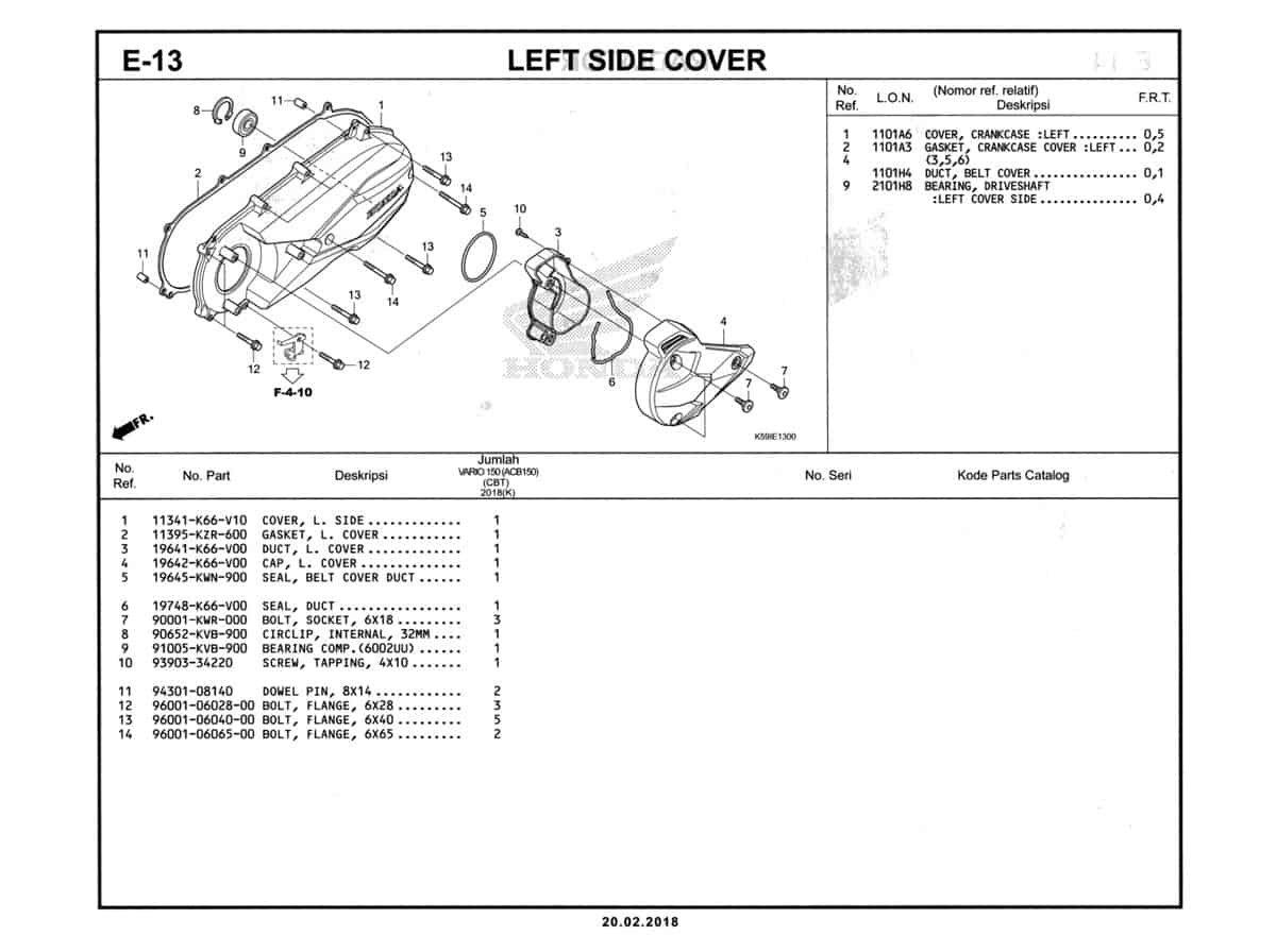 E-13-Left-Side-Cover-Katalog-New-Vario-150-K59J