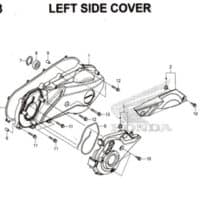 E13- Left Side Cover – Katalog Honda PCX 150 K97