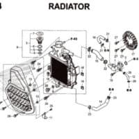 E14 – Radiator – Katalog Honda PCX 150 K97