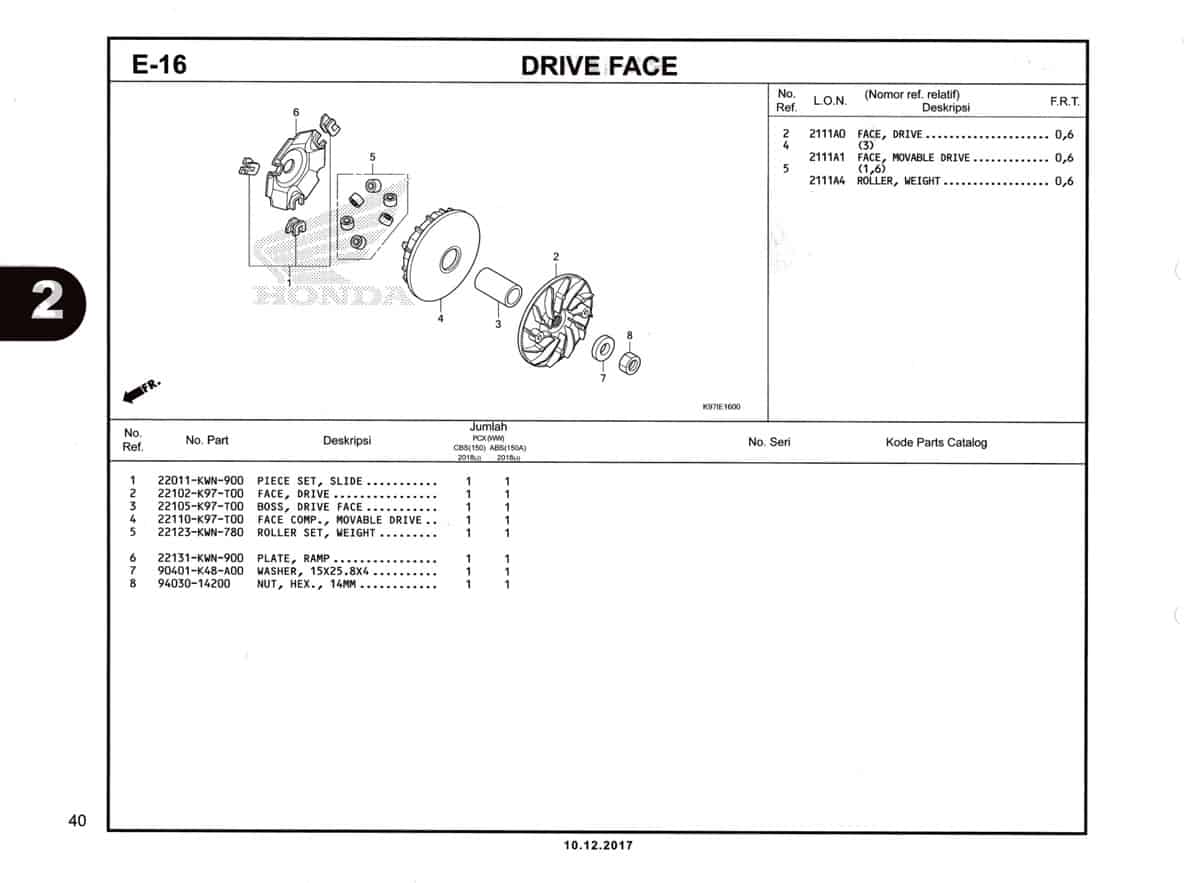 E-16-Drive-Face-Katalog-Pcx-150-K97