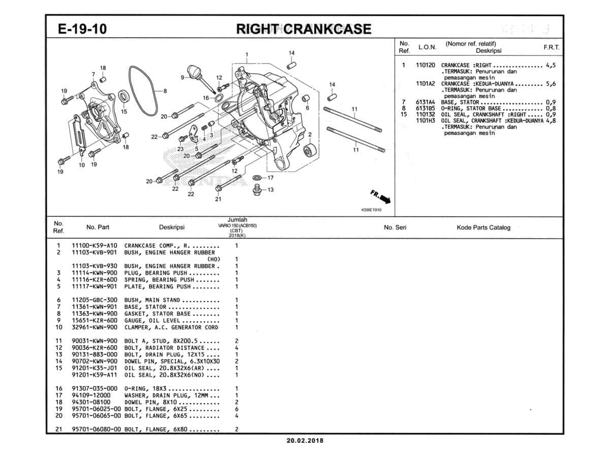 E-19-10-Right-Crankcase-Katalog-New-Vario-150-K59J