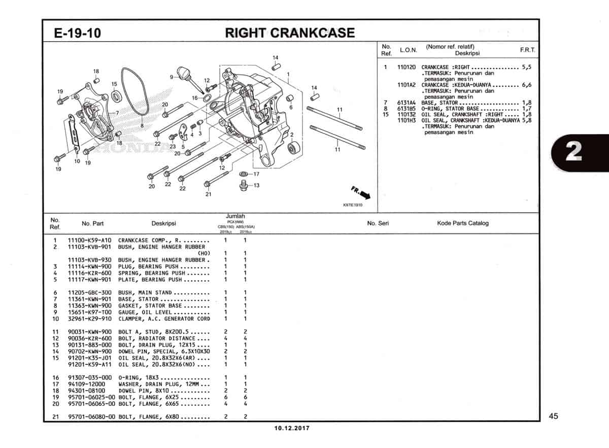 E-19-10-Right-Crankcase-Katalog-Pcx-K97