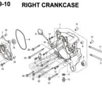 E19-10 – Right Crankcase – Katalog Honda New Vario 150 K59J