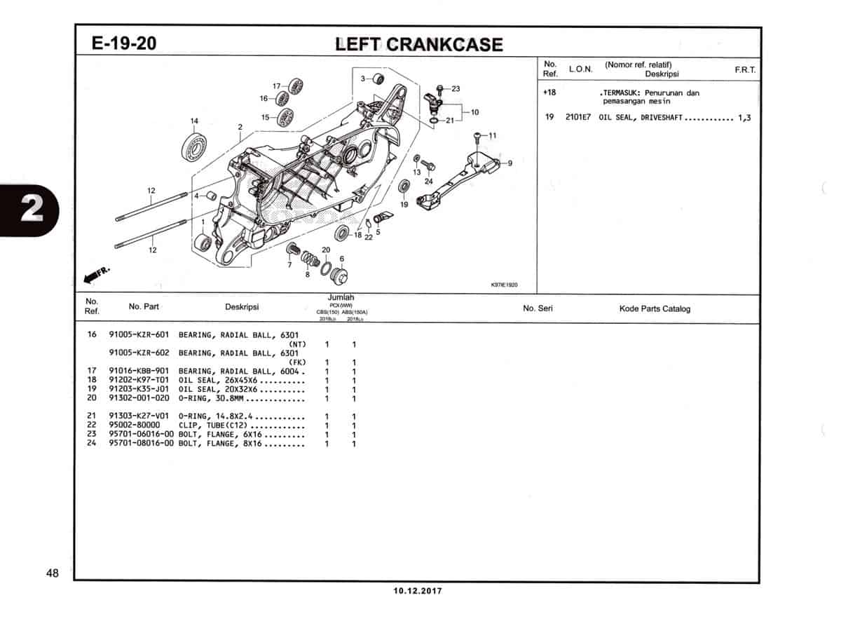 E-19-20-Left-Crankcase-Katalog-Pcx-150-K97