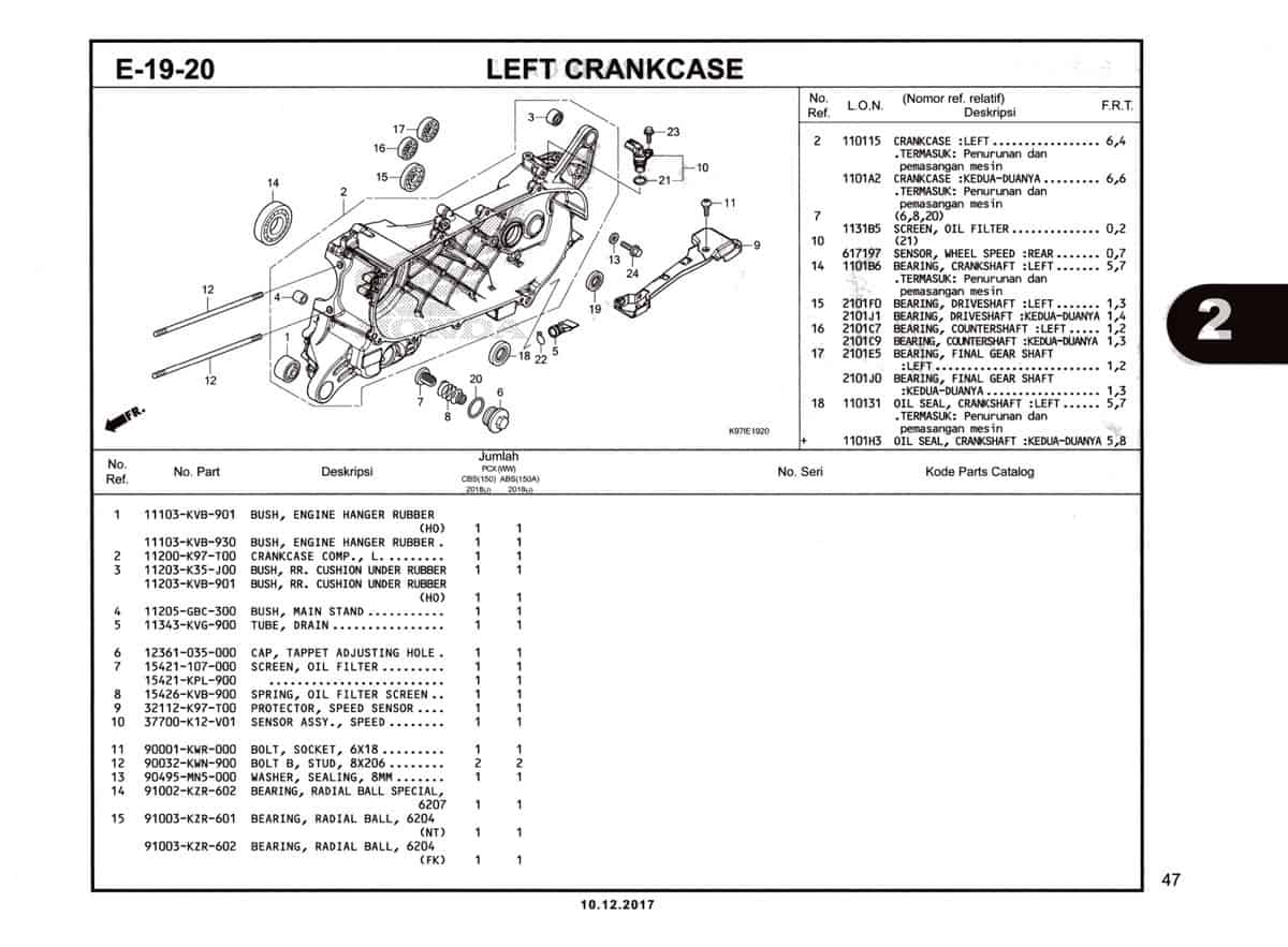 E-19-20-Left-Crankcase-Katalog-Pcx-150-K97