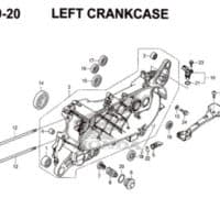 E-19-20-Left-Crankcase-Pcx-150-K97