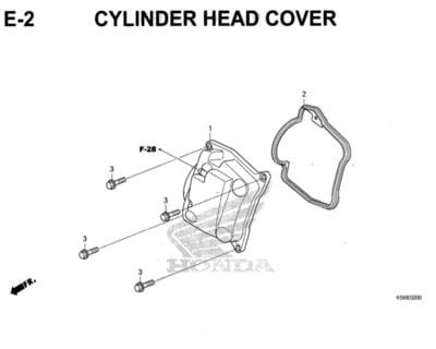 E2 – Cylinder Head Cover – Katalog Honda New Vario 150 K59J