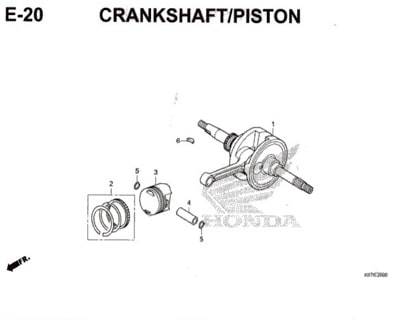 E-20-Crankshaft-Piston-Pcx-150-K97