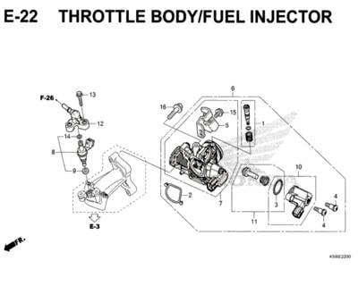 E-22-Throttle-Body-Fuel-Injector-New-Vario-150-K59J