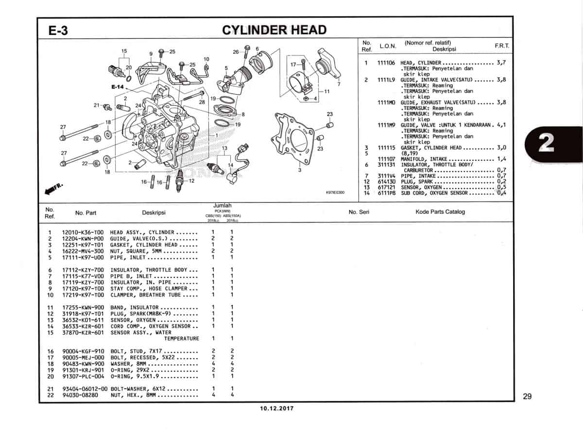 E-3-Cylinder-Head-Katalog-Pcx-150-K97