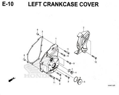 E10-Left-Crankcase-cover-Honda-Crf-150L